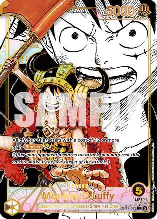 Monkey.D.Luffy (079) (Super Leader Alternate Art) (Op17-079) - The World's Strongest Warriors Foil