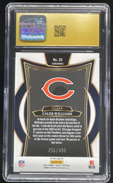 2024 Select Concourse Orange Prizm Shock #25 Caleb Williams RC /499 CGC 10
