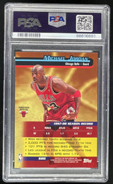 1998-99 Topps Season's Best #SB6 Michael Jordan PSA 8
