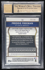2011 Topps Finest Rookie Orange #72 Freddie Freeman RC Auto /99 BGS 9.5