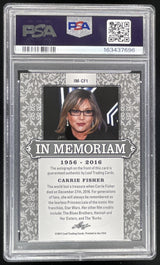2017 Leaf Pop Century In Memoriam Autographs #CF1 Carrie Fisher PSA 8