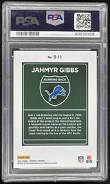 2023 Panini Donruss Downtown! SSP #D-11 Jahmyr Gibbs RC PSA 9