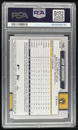 2026 Topps Series 1 #10 Jacob Misiorowski RC PSA 10