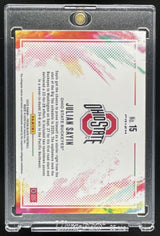 2025 Panini Prizm Black Color Blast #15 Julian Sayin