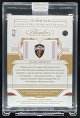 2021-22 Flawless Signature Prime Materials #SPM-EVM Evan Mobley RC Auto /25