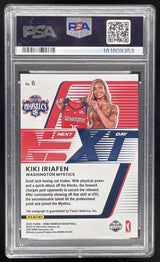 2025 Panini Donruss WNBA Next Day Autographs #6 Kiki Iriafen RC Auto PSA 10