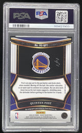 2024-25 Select Rookie Black Finite Prizm #RS-QPT Quinten Post Auto 1/1 PSA 9