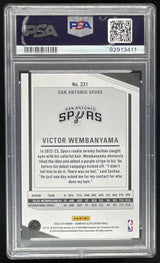 2023-24 Panini Donruss Elite Blue #231 Victor Wembanyama RC /99 PSA 10