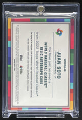 2023 Topps World Baseball Classic WBC Relics Black Difractor Juan Soto Auto /10