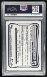 2026 Bowman Mega Box Chrome Gold Mojo Refractor #53 Cam Schlittler RC /50 PSA 10