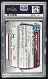 2022 Bowman University Chrome Orange Shimmer #94 Jaxson Dart /25 PSA 10