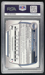 2023 Bowman Chrome Prospect Refractor Junior Caminero RC Auto /499 PSA 10
