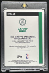 2025-26 Topps Chrome Sapphire 1980-81 Topps Orange #80TBA-LB Larry Bird Auto /25