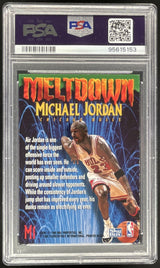 1995-96 Skybox Premium Meltdown #M1 Michael Jordan PSA 8