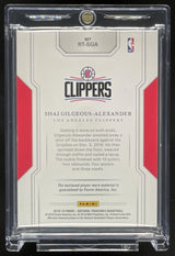 2018 National Treasures Rookie Triple Materials Shai Gilgeous-Alexander RC /99