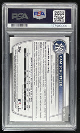 2025 Bowman Chrome Mega Box Chrome Prospects Mojo #166 Cam Schlittler RC PSA 10