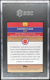 2024 Topps Chrome McDonald's All-American Red Lava #78 Cooper Flagg /125 SGC 10