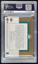 2002 Upper Deck Diamond Connection Memorable Bat #B-IS Ichiro Auto /99 PSA 8