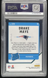 2024 Panini Donruss Optic Blue #229 Drake Maye Rated Rookie /199 PSA 10