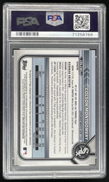 2022 Bowman Chrome Prospect #CPA-CMY Colson Montgomery Auto /499 PSA 10