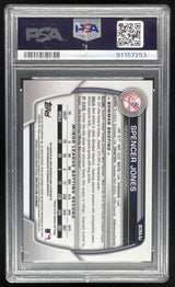2023 Bowman Chrome Mojo Chrome Orange #BCMA-SJ Spencer Jones Auto /25 PSA 10