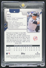 2025 Topps Pristine Primaries Refractor #4 Ben Rice RC /10