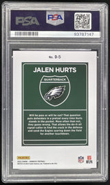 2023 Panini Donruss Downtown! SSP #D-5 Jalen Hurts PSA 10