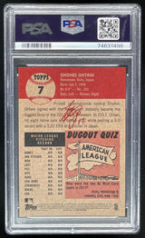 2018 Topps Living #7 Shohei Ohtani RC PSA 10