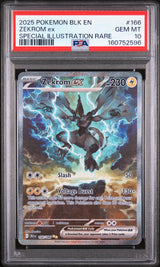 Zekrom Ex Special Illustration Rare PSA 10 2025 Pokemon En Black Bolt #166