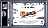 Jose Ramirez 2025 Topps Finest Gustographs 17/25 #GJRA PSA 10