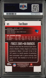 2006 Finest 105 Tom Brady PSA 10