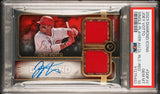 Joey Votto 2023 Topps Diamond Icons Dual Red Relic Auto 2/5 #SDPJV PSA 10