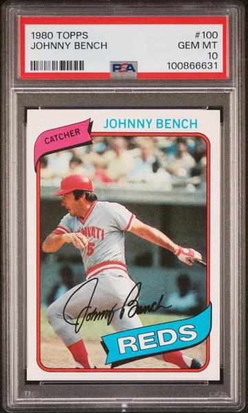 Johnny Bench 1980 Topps #100 PSA 10