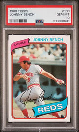 Johnny Bench 1980 Topps #100 PSA 10