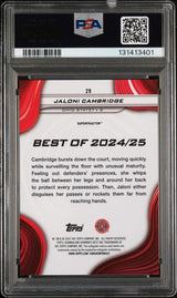 Jaloni Cambridge 2024 Bowman University Best Superfractor 1/1 #29 PSA 10