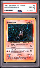 Houndour Holo PSA 8 2001 Pokemon Neo Discovery #5
