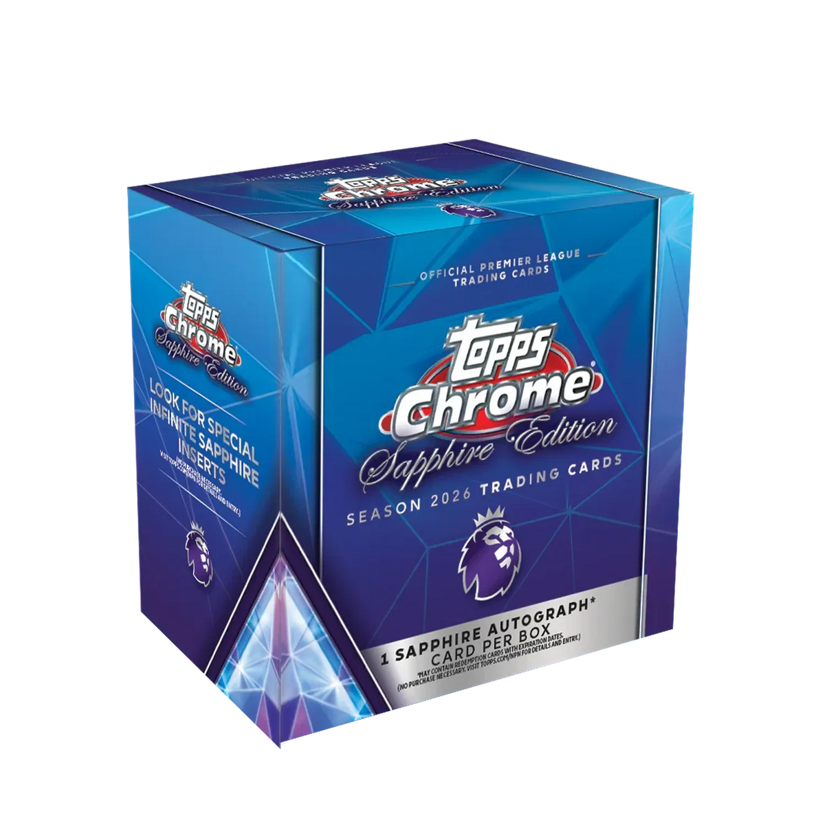 2026 Topps Chrome Premier League Epl Soccer Sapphire Edition Box