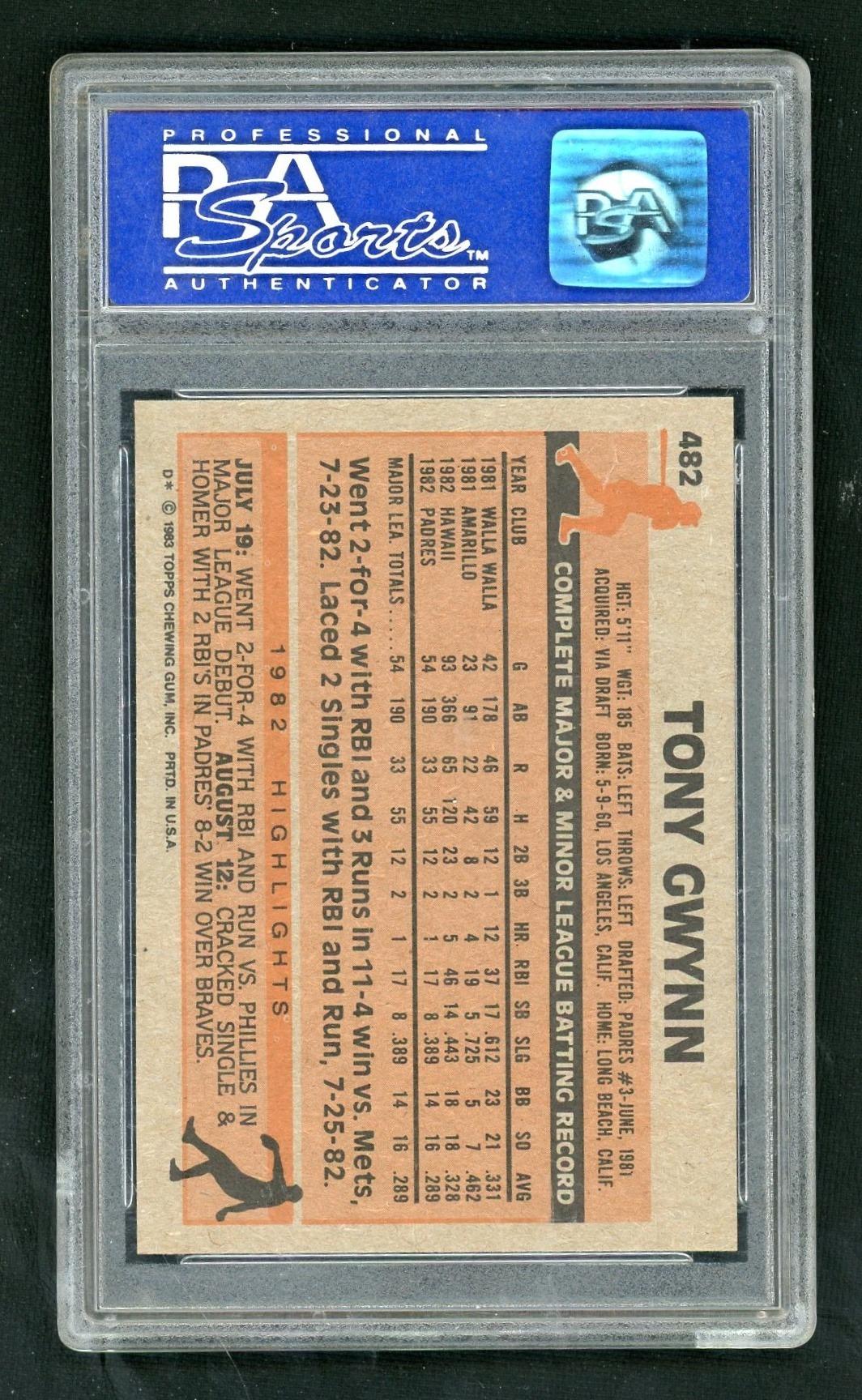 1983 Topps Tony Gwynn #482 PSA 9