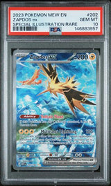 Zapdos Ex 2023 Pokemon Mew En-151 Special Illustration Rare #202 PSA 10