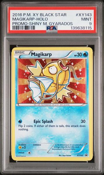 Magikarp-Holo 2016 Pokemon Xy Black Star Promo Promo-Shiny M. Gyarados #XY143 PSA 9