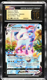 Glaceon VMAX Secret Rare, Holo 2021 Evolving Skies #209/203 CGC PRISTINE 10
