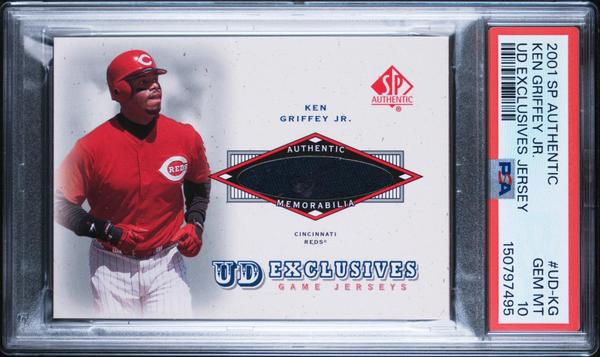 Ken Griffey Jr. 2001 Sp Authentic Upper Deck Exclusives Jersey #UD-KG PSA 10
