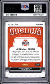 Jeremiah Smith 2025 Panini Prizm Draft Picks On Campus #OC-JSH PSA 10