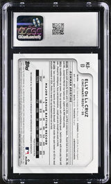 Elly De La Cruz 2025 The National Chrome Veterans & Rookies Autos 9/10 #MLB-ED CGC 9.5 AUTO 10