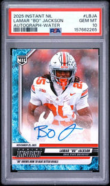 Lamar "Bo" Jackson 2025 Panini Instant Nil College Football Autograph-Water 8/10 #LBJA PSA 10