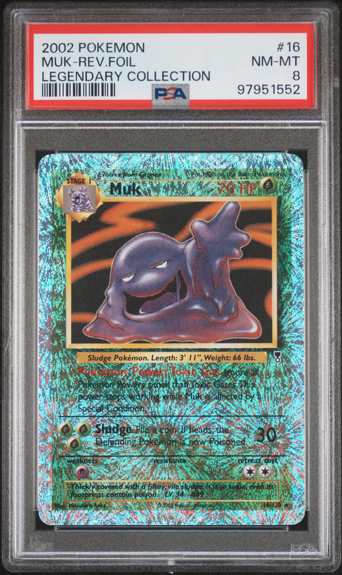 PSA 8 Muk-Rev.Foil Legendary Collection