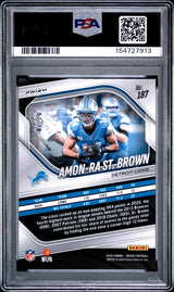 2025 PANINI PRIZM 187 AMON-RA ST. BROWN GOLD CHOICE PSA 10