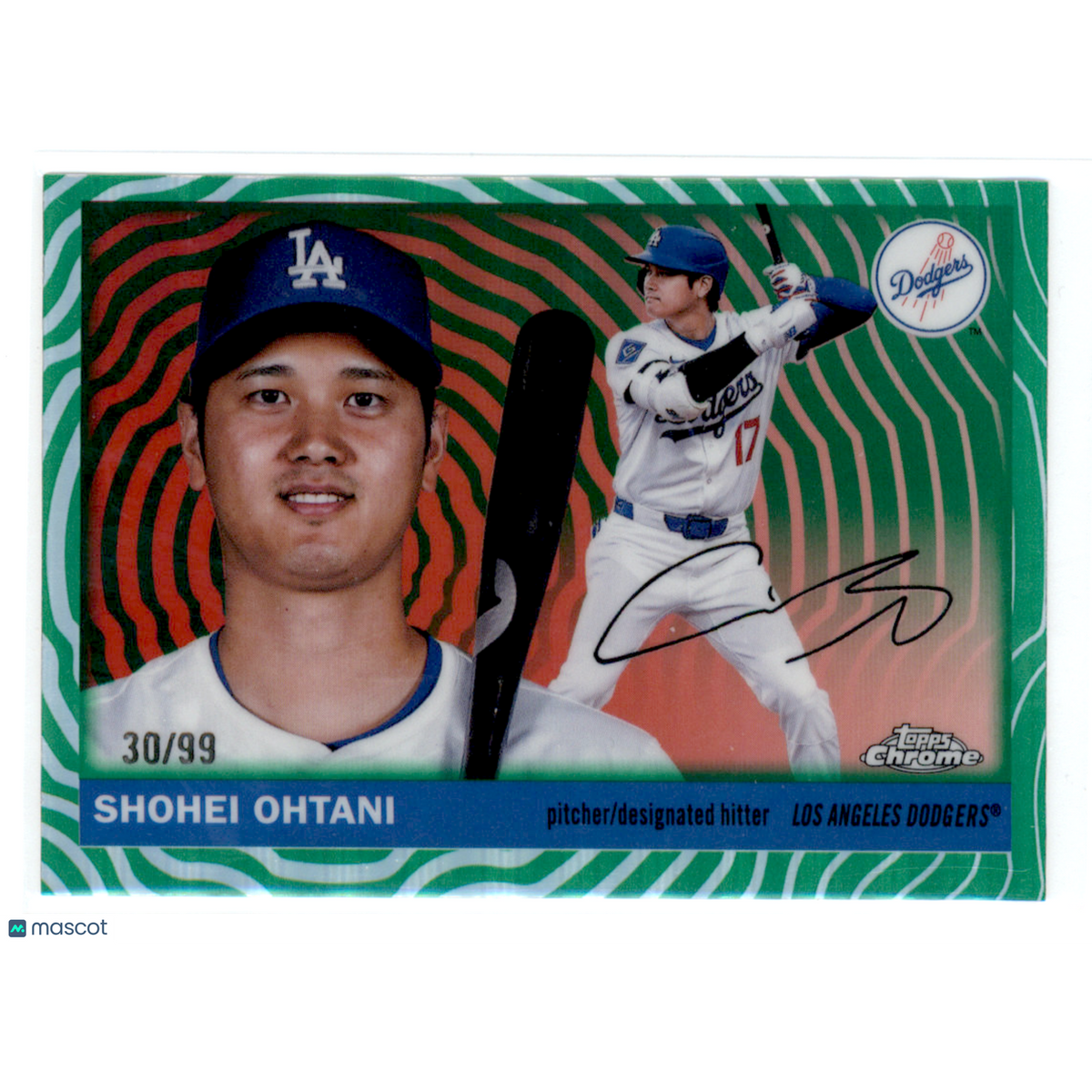 2025 Topps Chrome Platinum Shohei Ohtani #17 Green /99