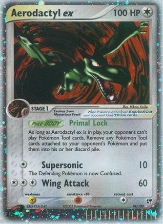 Aerodactyl Ex (94/100) - Sandstorm Holofoil