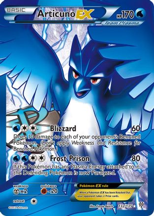 Articuno Ex (Team Plasma) (Full Art) (132/135) - Plasma Storm Holofoil